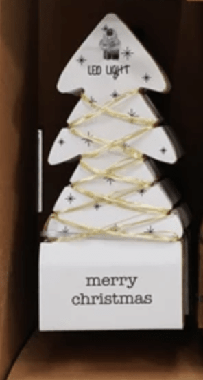 LED String Lights on Tree Shaped Cards, 3 Styles - La Vie Est Belle