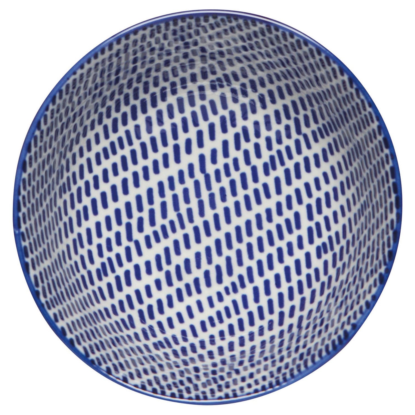 Orange Blue Blossom Stamped Bowl 4 Inch - La Vie Est Belle