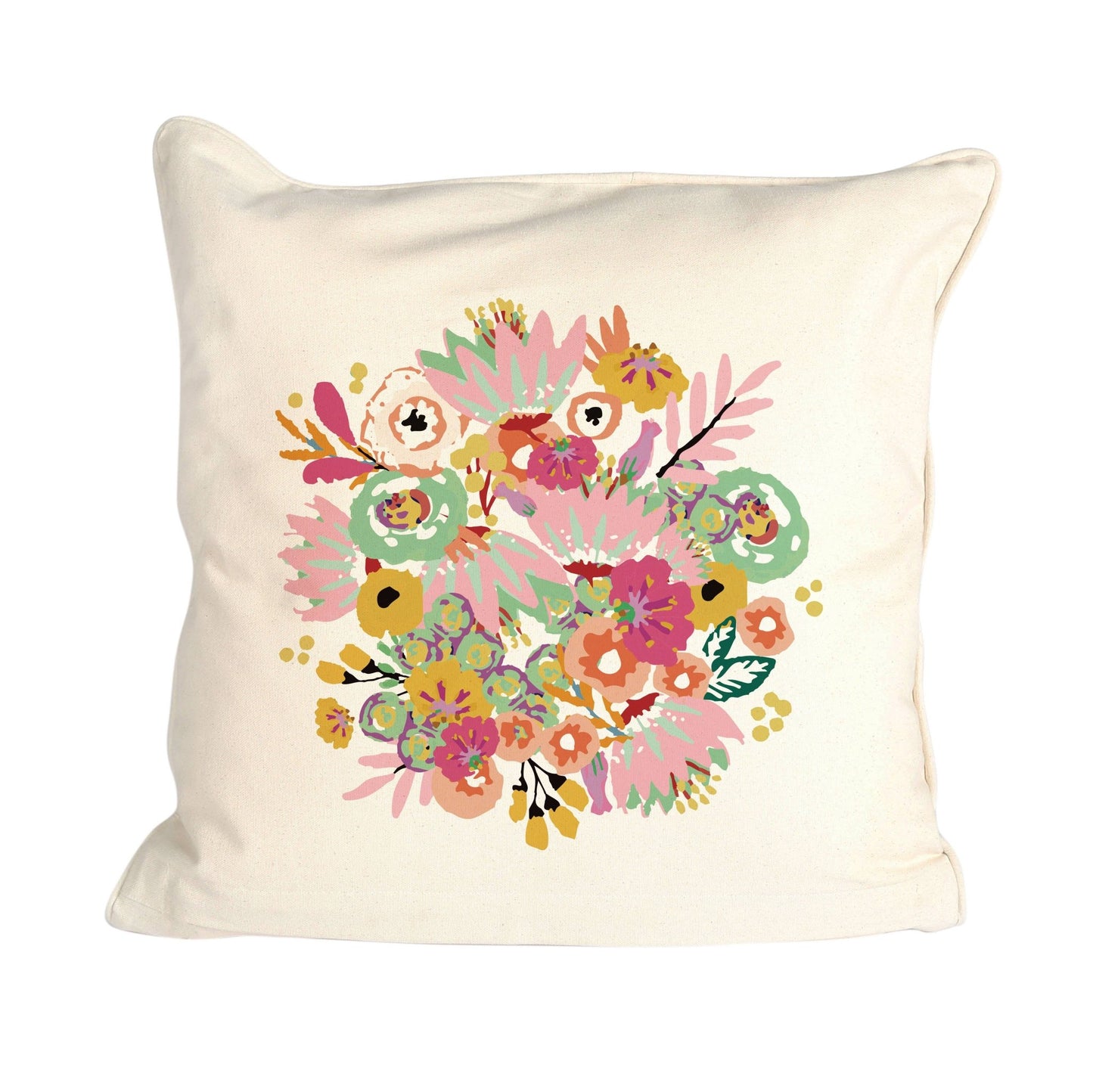 Pastel Floral Burst Pillow Cover - La Vie Est Belle