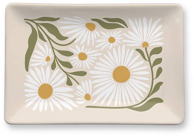 Porcelain Tray Flower Market Daisy - La Vie Est Belle