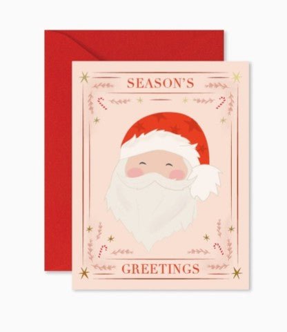 Santa Frame Greeting Card - La Vie Est Belle
