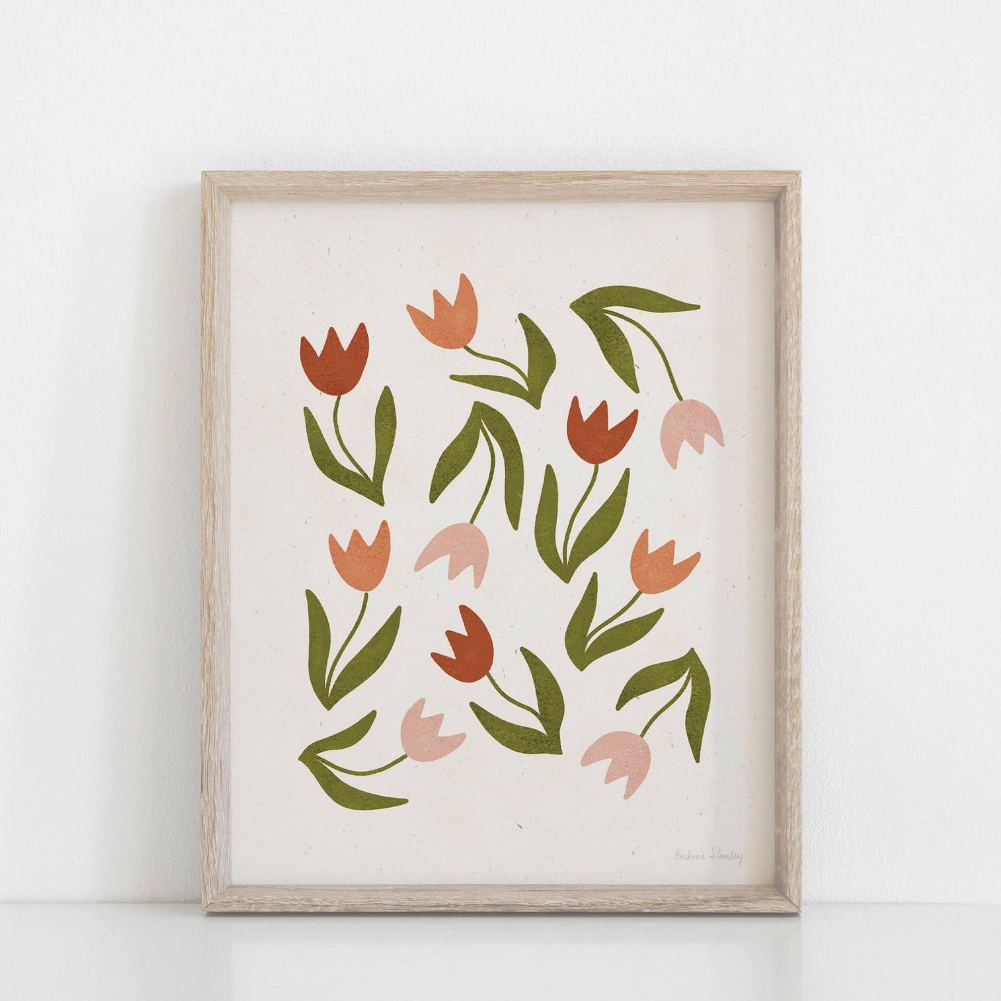 Scattered Tulips Wall Art Print - La Vie Est Belle