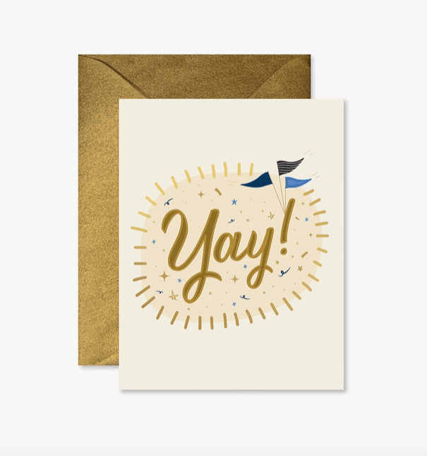Yay! Encouragement Greeting Card - La Vie Est Belle