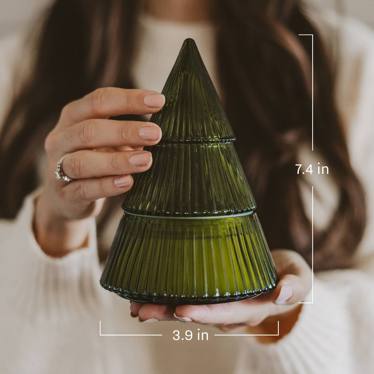 Fraser Fir Soy Candle - 8.5 oz Glass Tree Jar