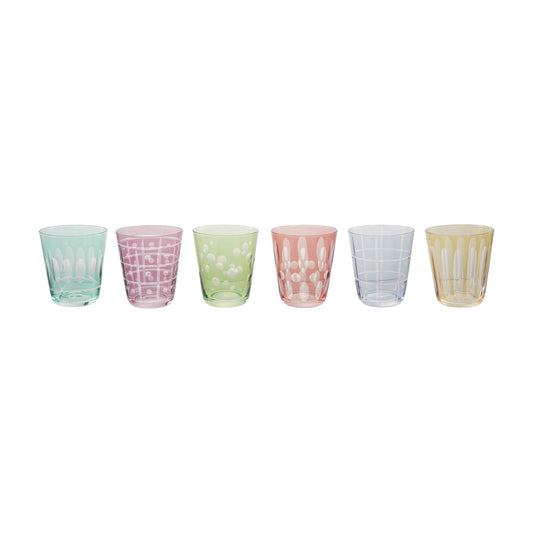 10 oz. Etched Drinking Glass with Design, 6 Styles - La Vie Est Belle