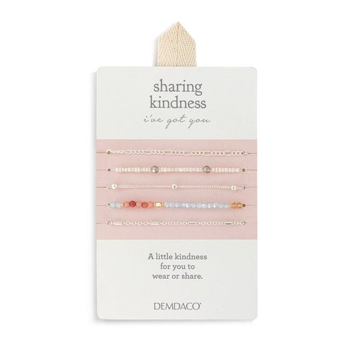 Kindness Bracelet Set of 5 - Multiple Colors