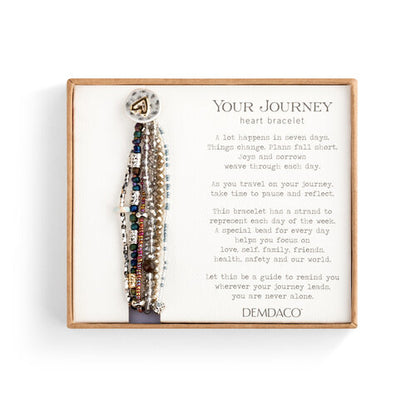 Beaded Love Bracelet - Gray