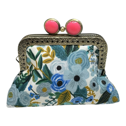 Kiki & Syds Mini Clutch Coin Purse - Blue Skies 
