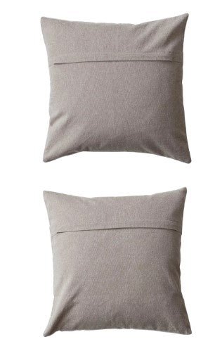 18" Square Cotton & Linen Pillow w/ Chambray Back, 2 Styles - La Vie Est Belle