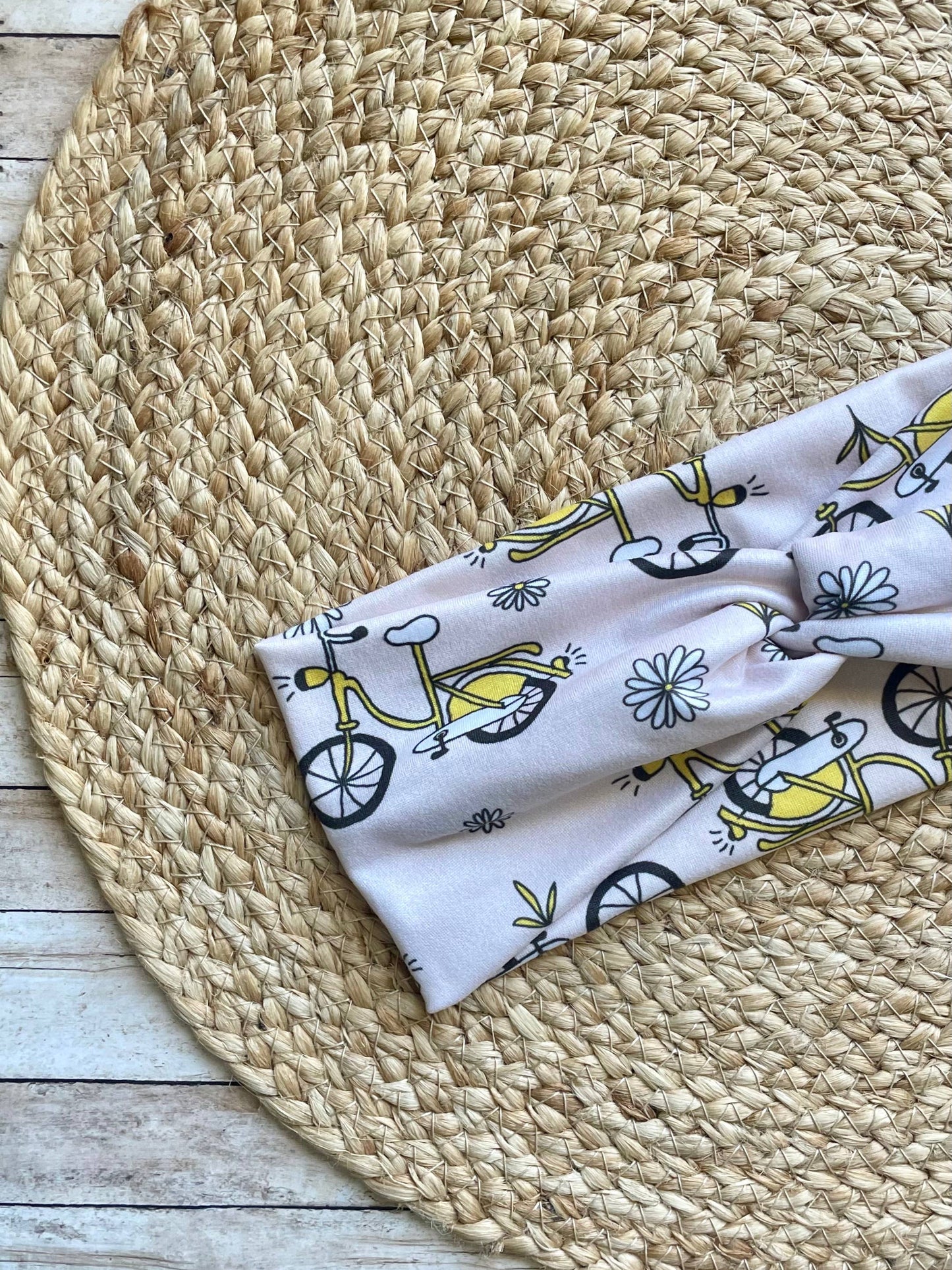 Daisy Bikes Knit Twist Headband