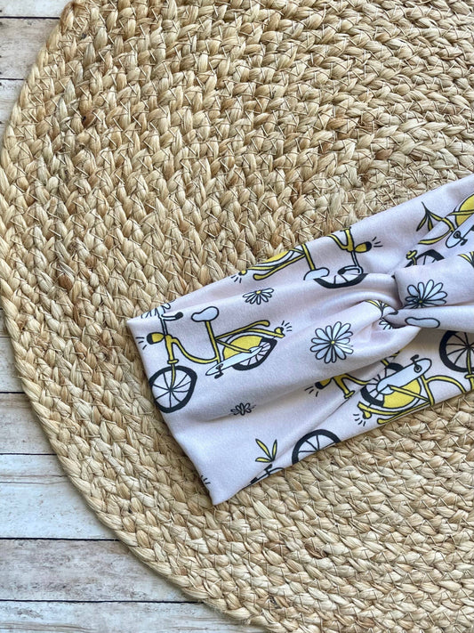 Daisy Bikes Knit Twist Headband