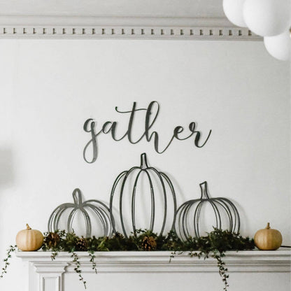 Pumpkin Steel Wall Decor