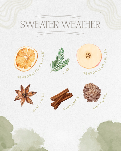 Sweater Weather Simmer Pot | Oranges Apples Pine