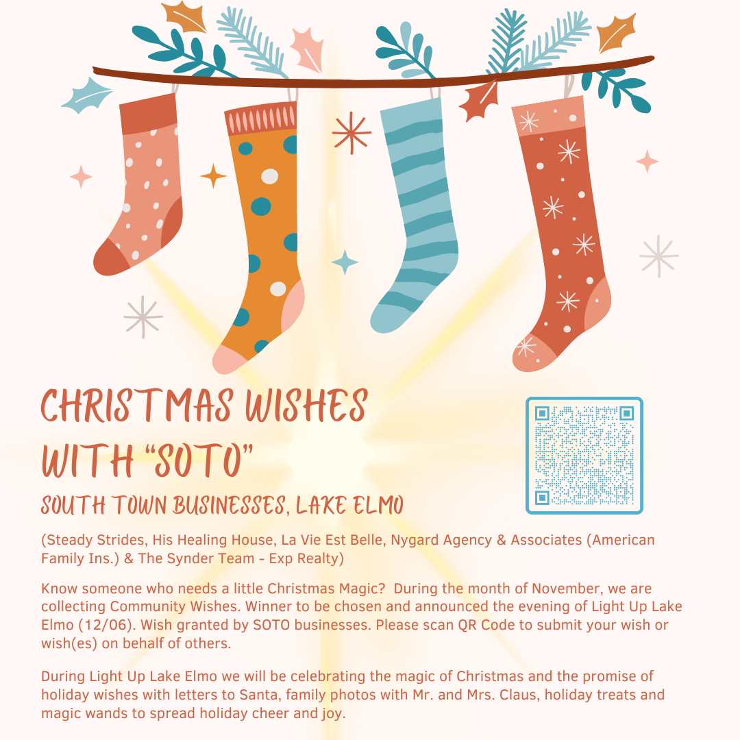 Christmas Wishes with “SOTO” (South Town Businesses, Lake Elmo)