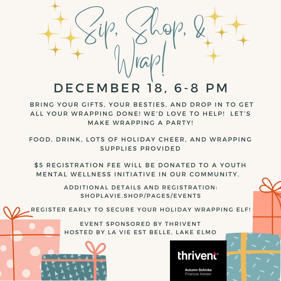 12/18/25 Sip, Shop & Wrap!