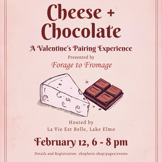 02/12/26 Cheese + Chocolate: A Valentine’s Pairing Experience