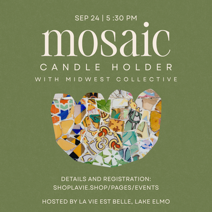 09/24/26 Unplug + Create Night: Create Your Own Mosaic Candle Holder