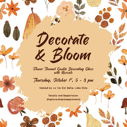 10/01/26 Decorate & Bloom – Flower Themed Cookie Decorating Class