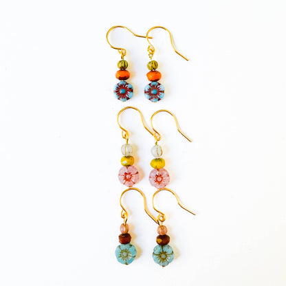 Charming Small Flower Earrings