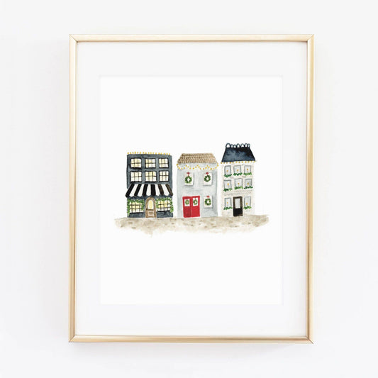 Christmas Village Art Print