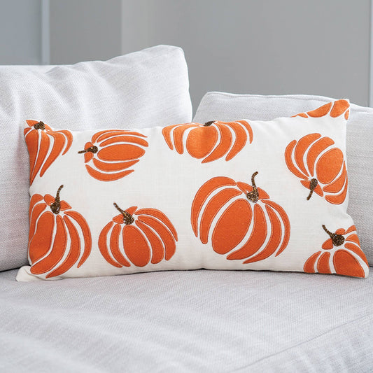 12x22" Pumpkin Lumbar Throw Pillow