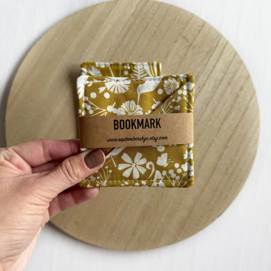Wild Meadow Gold Corner Bookmark