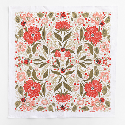 Ladybug Tea Towel