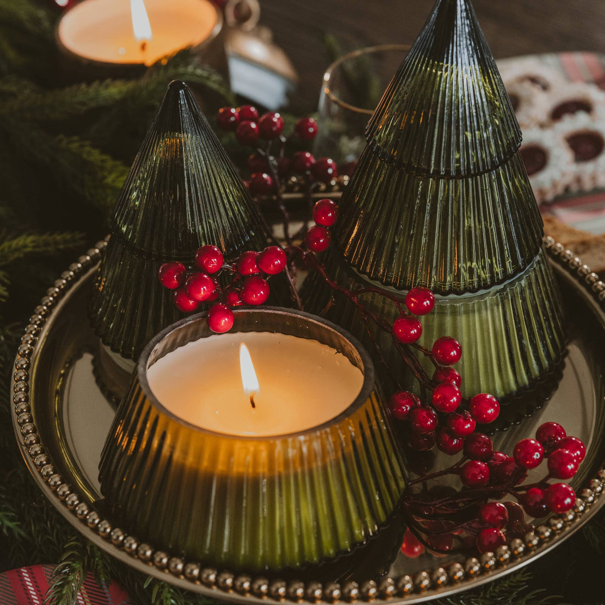 Fraser Fir Soy Candle - 8.5 oz Glass Tree Jar