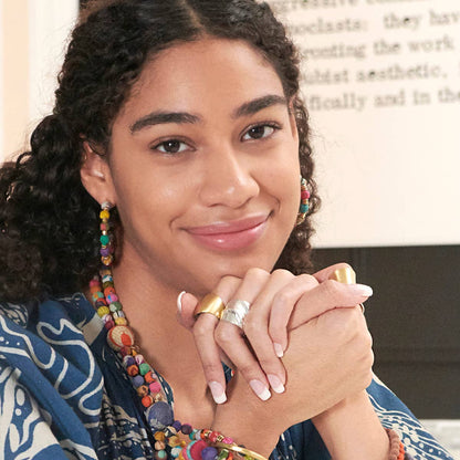 Diagonal Textured Ring - Silver