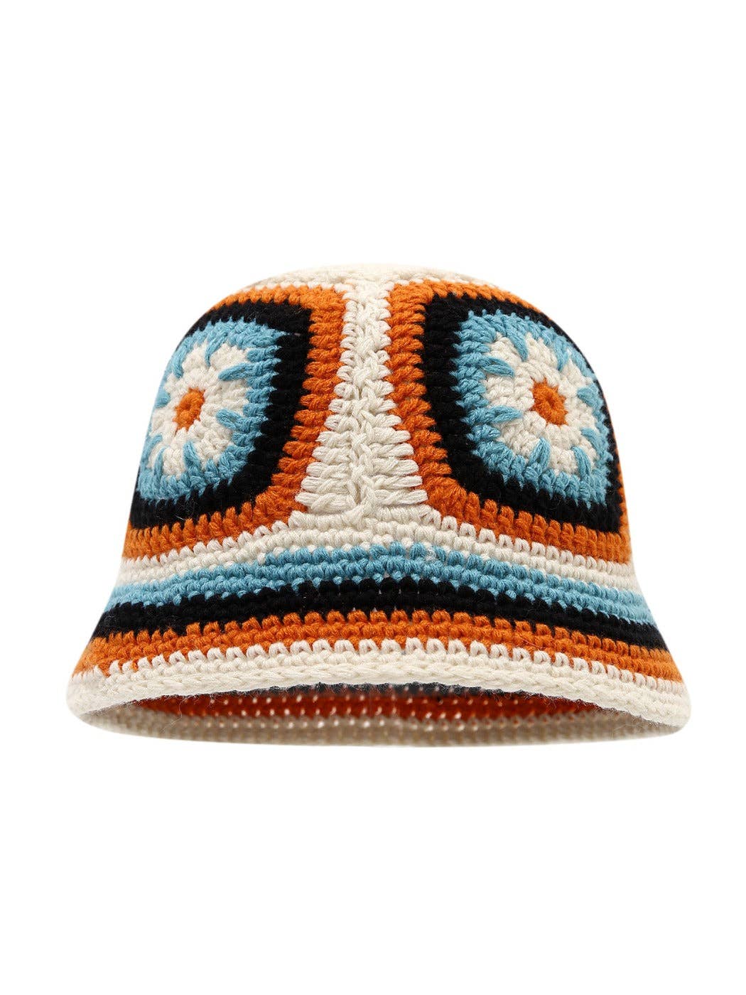 Haila - Vintage Floral Crochet Bucket Hat