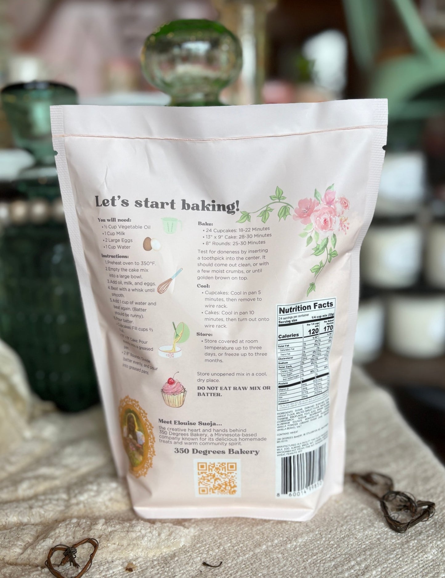350 Degrees Bakery Cake Mix - Vanilla and Chocolate - Locally Made - La Vie Est Belle