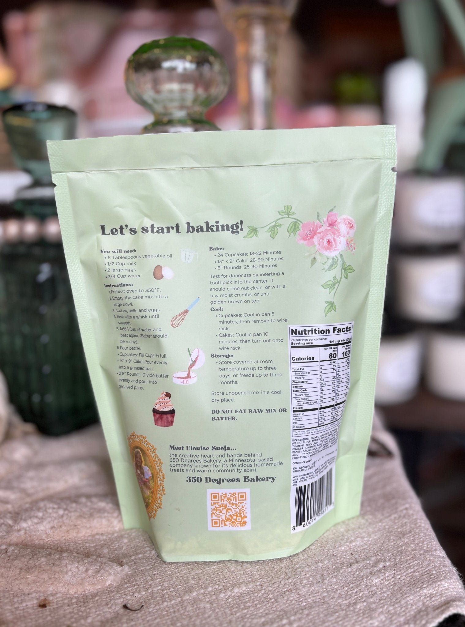 350 Degrees Bakery Cake Mix - Vanilla and Chocolate - Locally Made - La Vie Est Belle