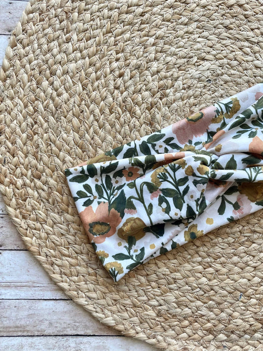 Mauve Garden Knit Twist Headband