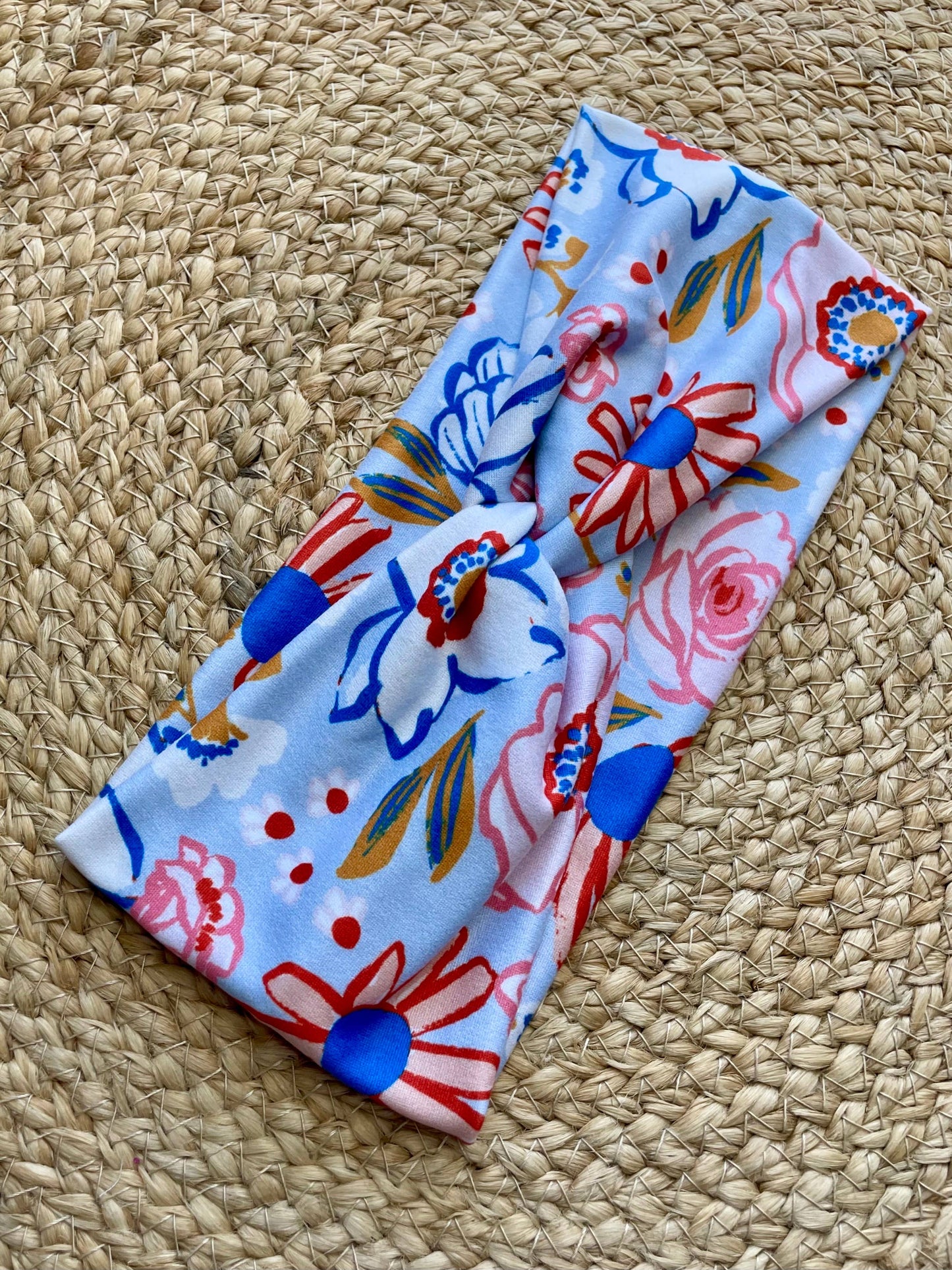 Charleston Florals Knit Twist Headband