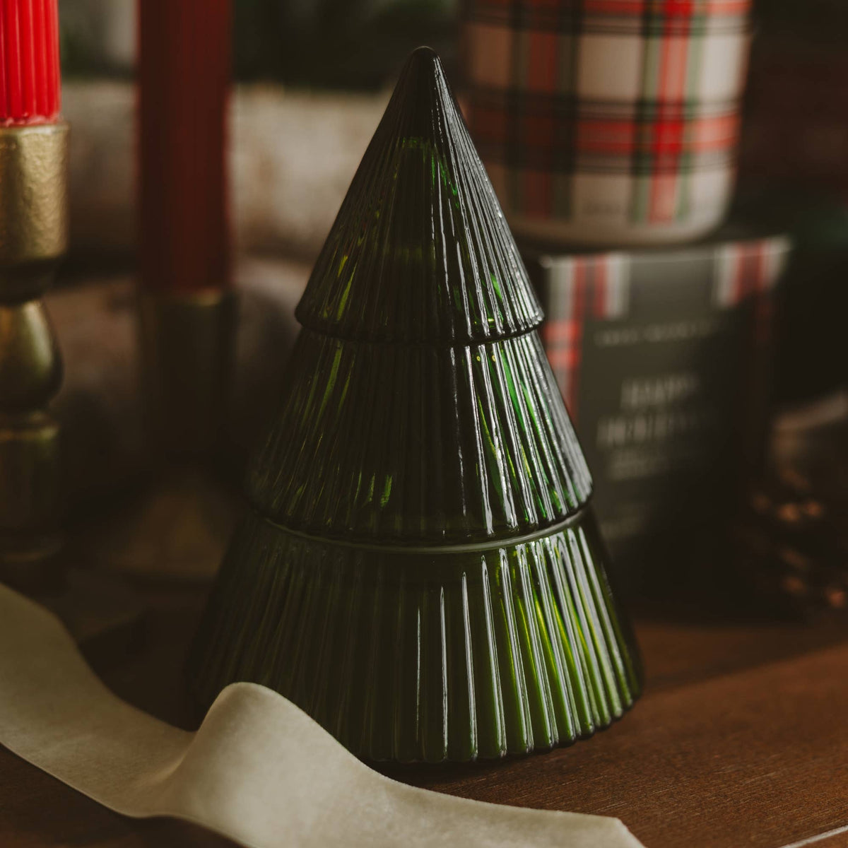 Fraser Fir Soy Candle - 8.5 oz Glass Tree Jar