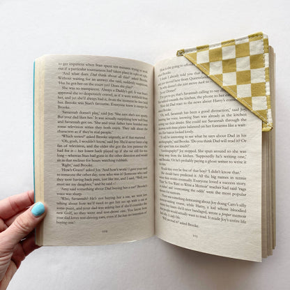 Wild Meadow Gold Corner Bookmark