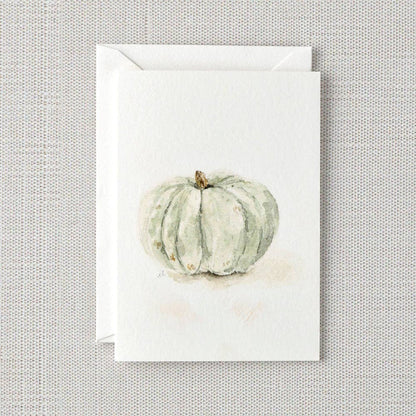 Cool White pumpkin mini notecard