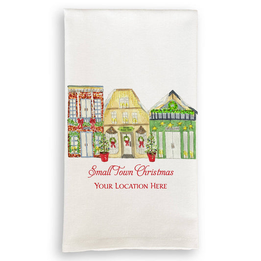 Small Town Christmas Towel