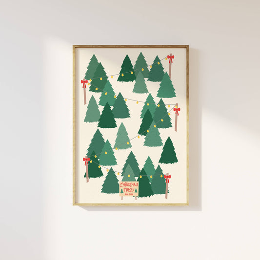 Christmas Tree Lot Print