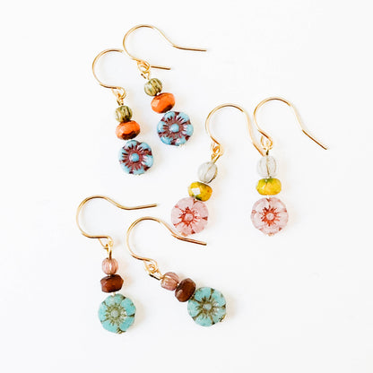 Charming Small Flower Earrings