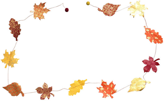 5ft Fall leaves Paper Garland - La Vie Est Belle