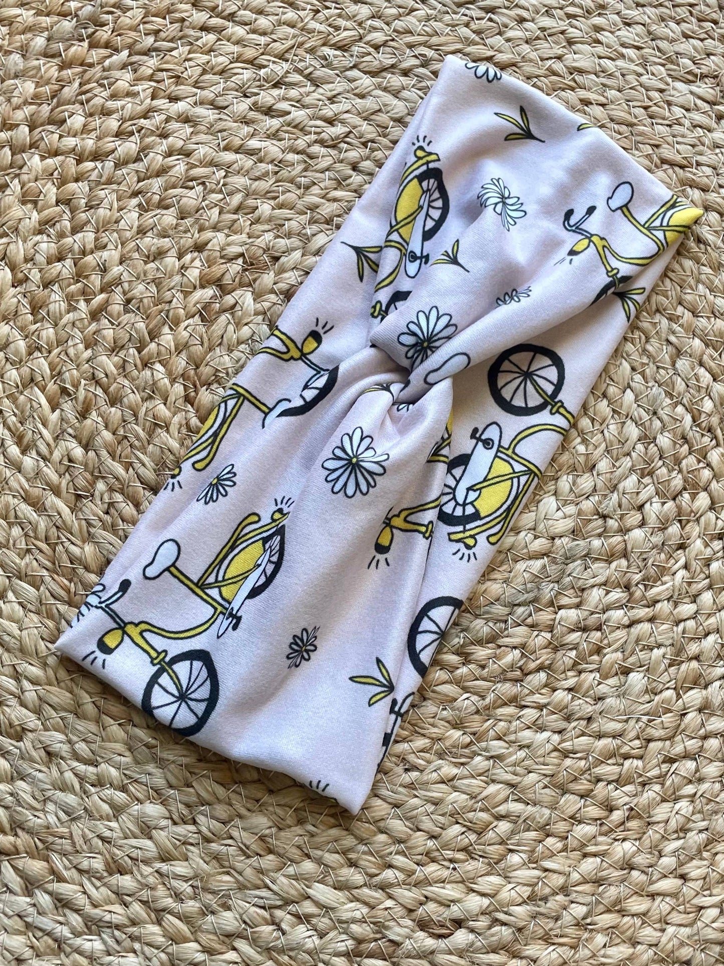 Daisy Bikes Knit Twist Headband
