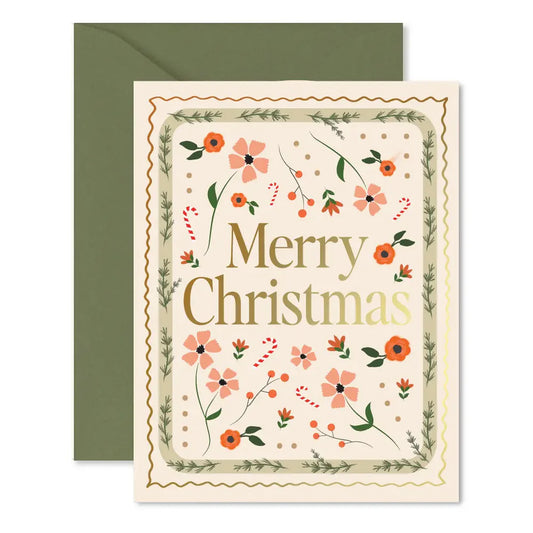 Merry Christmas Mosaic Greeting Card