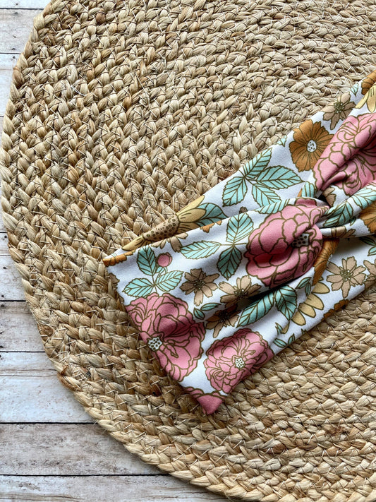 Golden Summer Knit Twist Headband