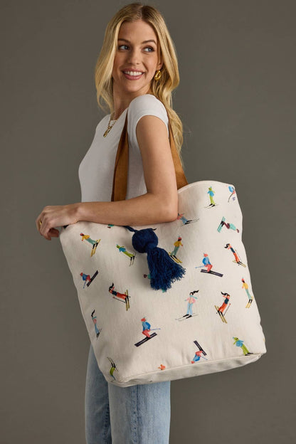 Skiing People Tote