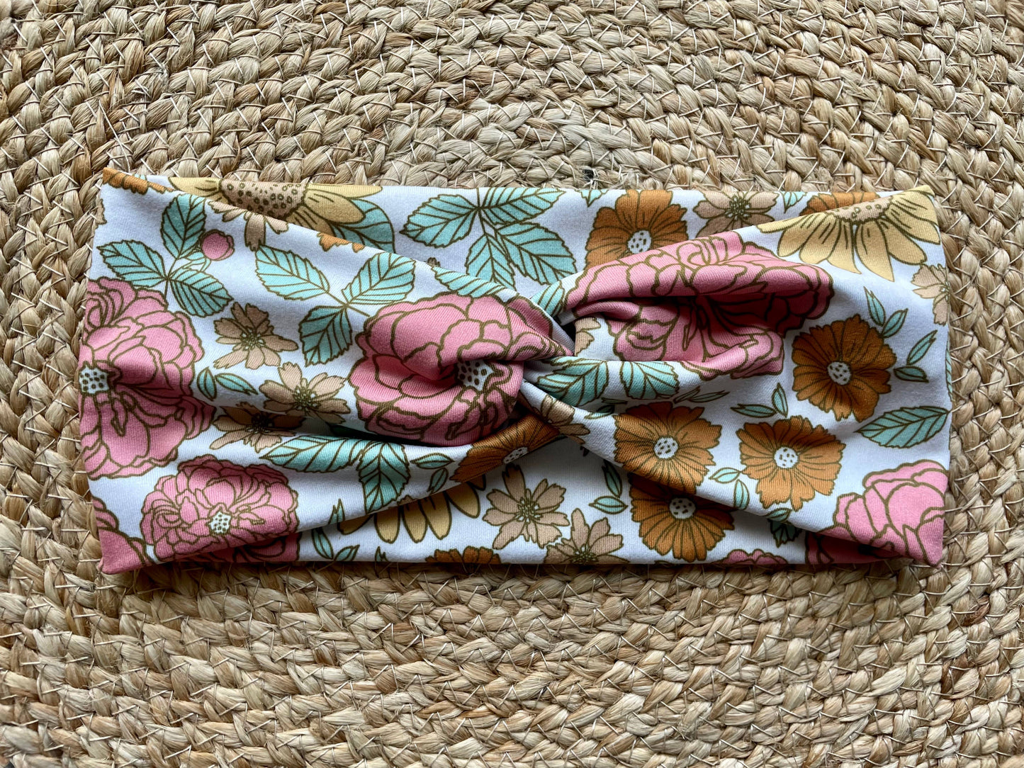 Golden Summer Knit Twist Headband