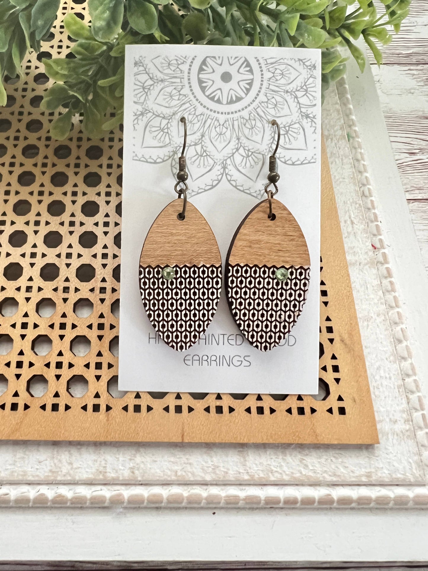 Boho Cute Hand Painted Lightweight Maple Wood 