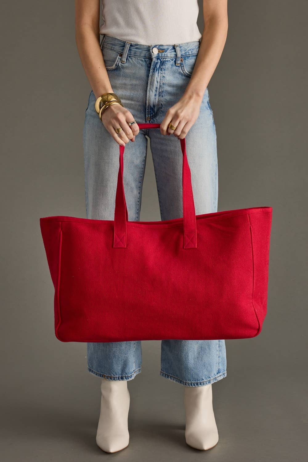 Red & White Ho Ho Ho Tote
