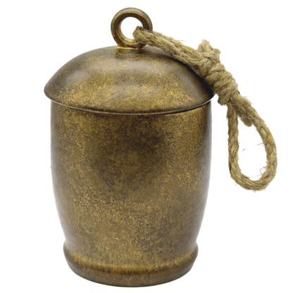 Holiday Soy Candle - 13.5 oz Antique Gold Bell Jar