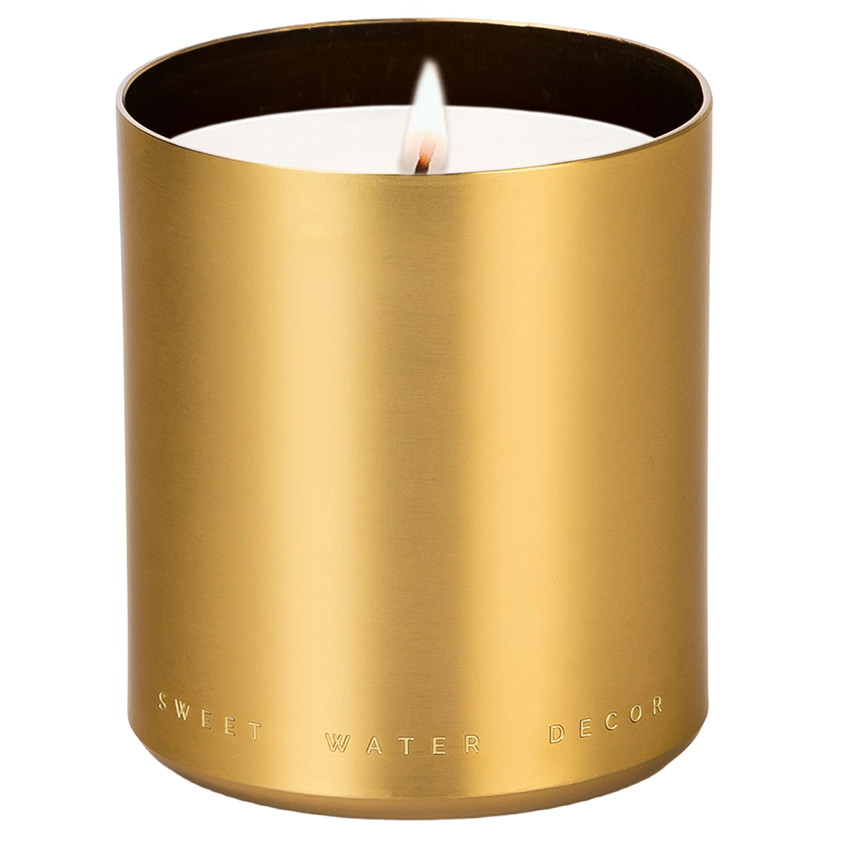 Warm and Cozy 10 oz Soy Candle, Metallic Jar